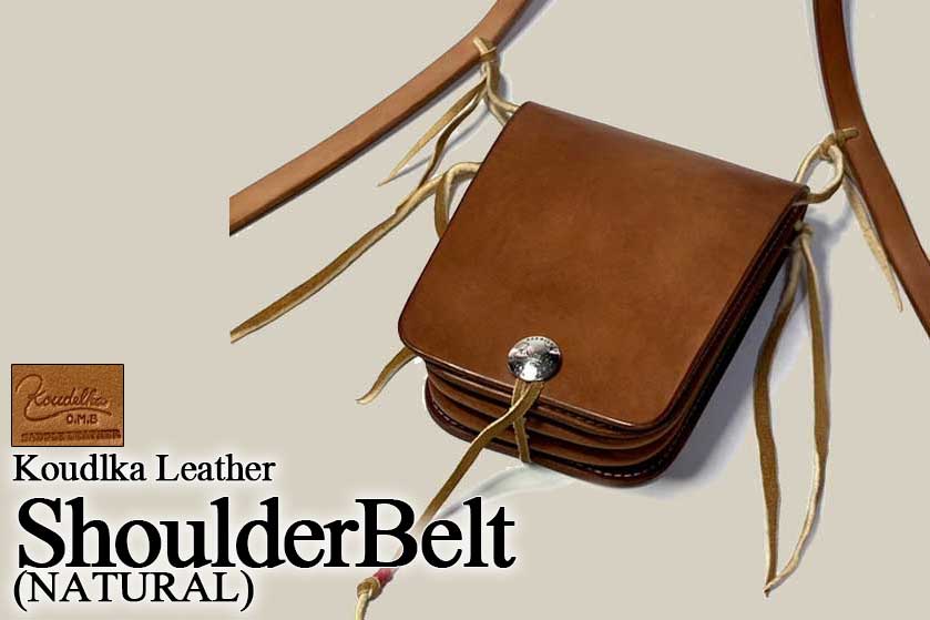 【Koudlka Leather(クーデルカ レザー)】【M1r-belt-NT】M1r-NT専用ベルト単品（ショルダーベルト／カラー：ナチュラル）