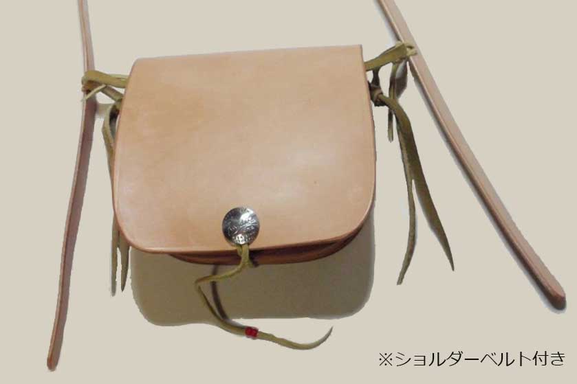 【Koudlka Leather(クーデルカ レザー)】【mp-2r-NT】メディスンバッグ（本体+ショルダー）